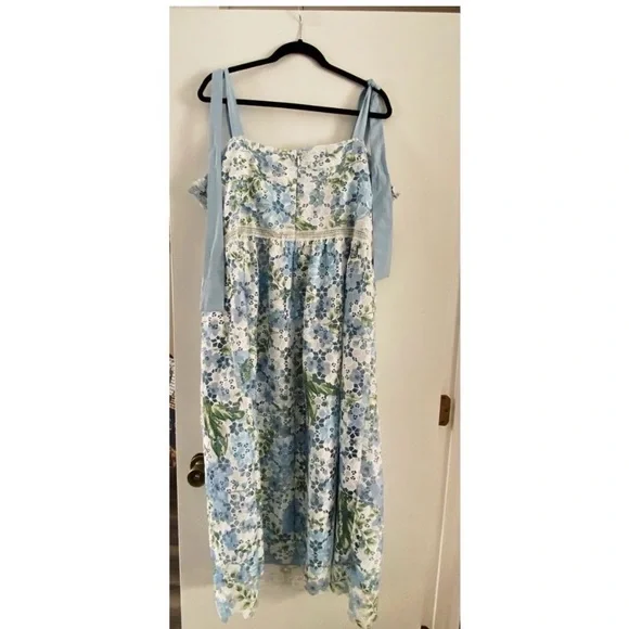 ARULA Altar’d State White Floral Lace Midi Dress - Picture 7 of 7